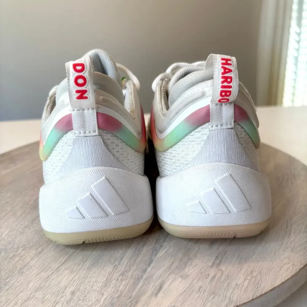 adidas D.O.N. Issue 6 Haribo JH7918 White Basketball Shoes Sneakers US Men's 9